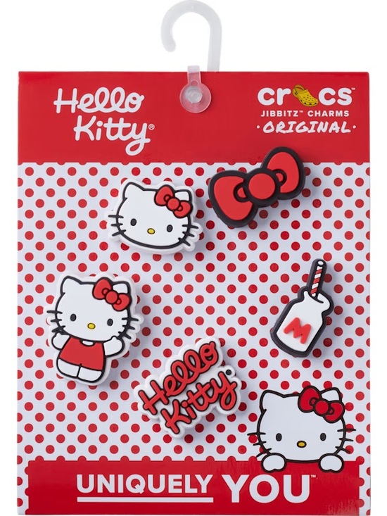 CROCS Accessories - Hello Kitty Crocs Jibbitz Charms - Red, White & Black NWT NIP